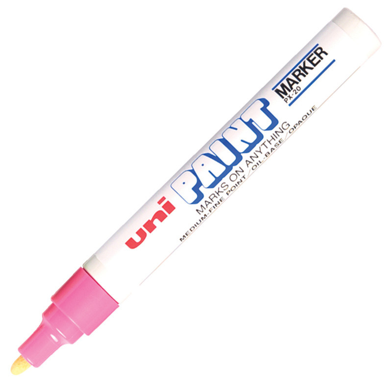 UNI ปากกาเพ้นท์ หมึกสีชมพู ขนาด 2.2-2.8 มม. รุ่น PX-20