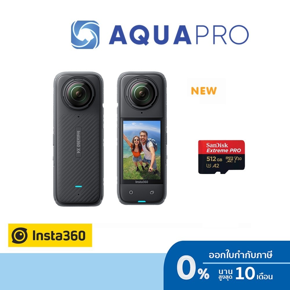 Insta360 X4 + Sandisk Memory 512 Extreme Pro By Aquapro