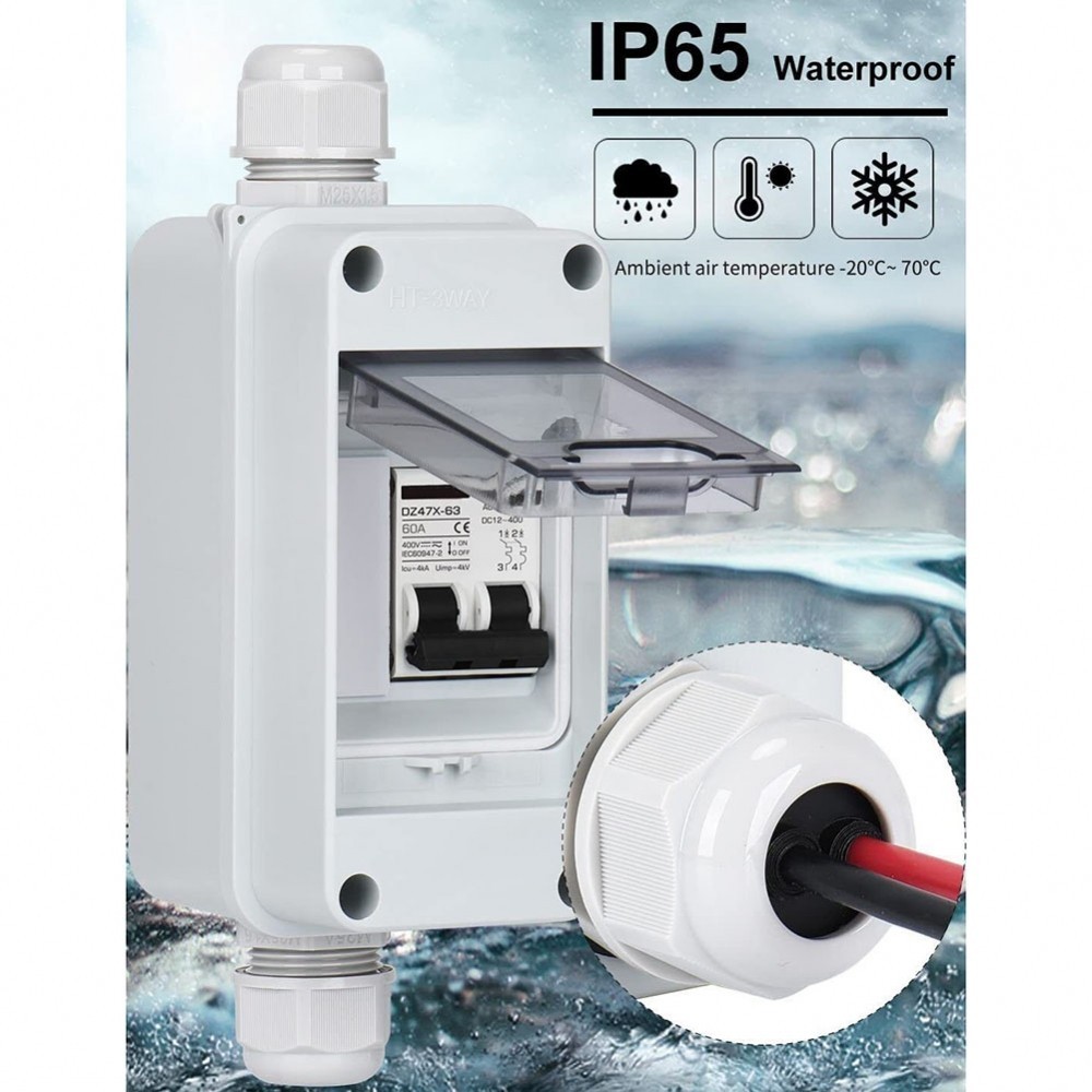 【Fairland CL】Circuit Breaker Waterproof Box IP65 Waterproof Circuit Switch DC Miniature
