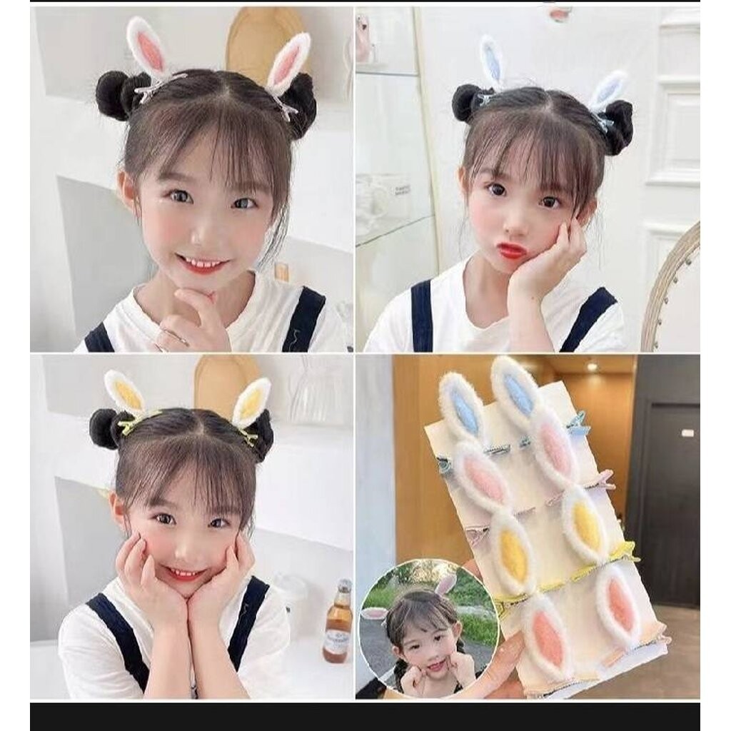 มาหยากิ๊ฟช้อป กิ๊บหูกระต่าย น่ารัก แพ็คคู่ สำหรับผู้หญิง ขนาดกิ๊บ 5 ซ.ม.