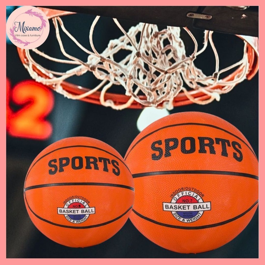--MXM--ลูกบาส basketball เบอร์ 5 เบอร์ 7 ทำจากหนัง PU #P-0001