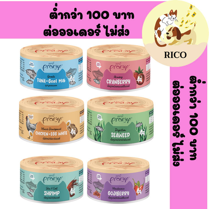 (กระป๋อง) Pramy Can อาหารแมวเปียกแมวกระป๋อง 80g ซื้อ 100บาท ถึงส่ง ไม่รวมค่าส่ง