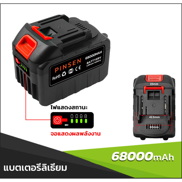 Makita บล็อกไฟฟ้าแรงๆแบตเตอรี่ลิเธียม แบตเตอรี่บล็อคไฟ สำหรับค้อน สว่านไร้สาย และเลื่อยลูกสูบไร้สายแบตเลื่อยไฟฟ้า