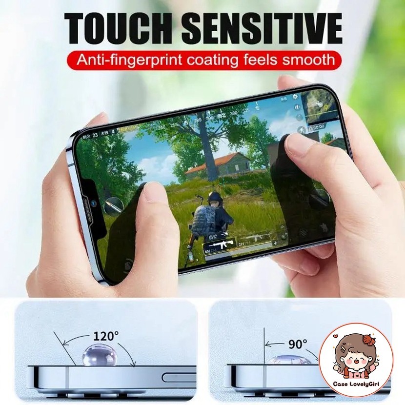 9H HD ทนต่อการร่วงหล่น เยื่อหุ้มเหล็กเต็มแผ่น IPhone 11 13 14 Pro Max XR กรณี IPhone 15 12 Pro 7 8Plus SE X Xs Max - รูปที่ 2