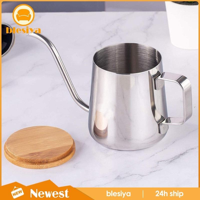 [Blesiya ] Pour over Coffee Kettle 250 ml พร ้ อมฝาปิด Coffee Tea Pot Coffee Bar