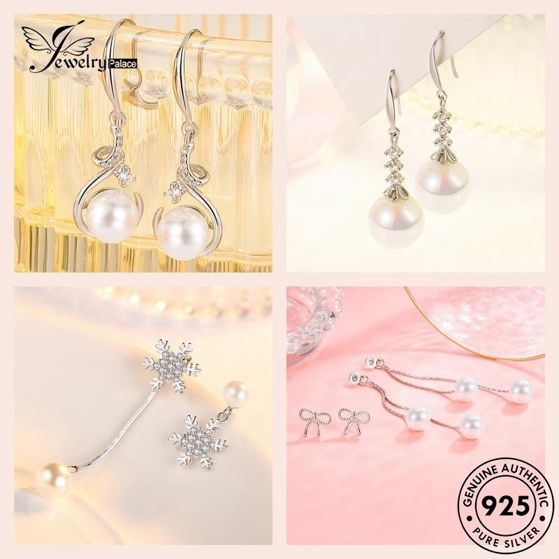 JEWELRYPALACE JEWELRY เงิน ต่างหู แฟชั่น ตุ้มหู แท้ เพชร ผู้หญิง ห่วง 925 M143