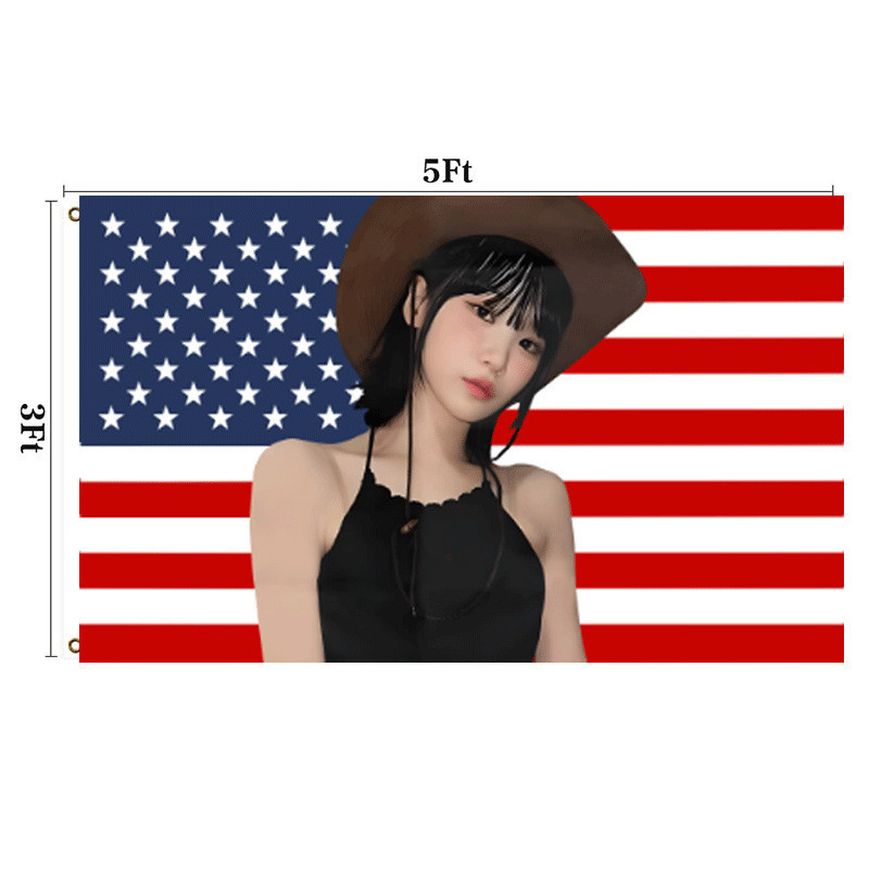 90cm*150cm Chaewon Flag Chae Win Banner American Flags LE SSERAFIM แบนเนอร ์