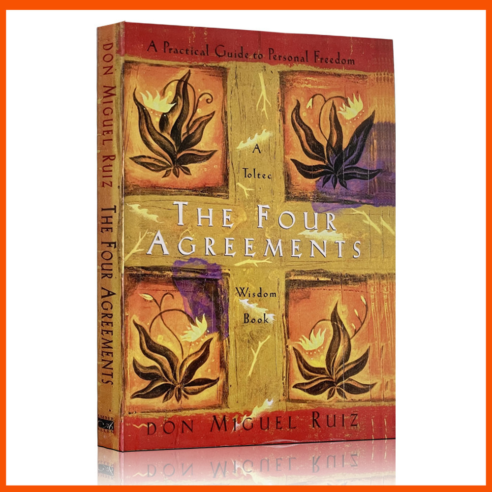 ข้อตกลงสี่อย่าง โดย Don Miguel Ruiz หนังสือภาษาอังกฤษปกอ่อน