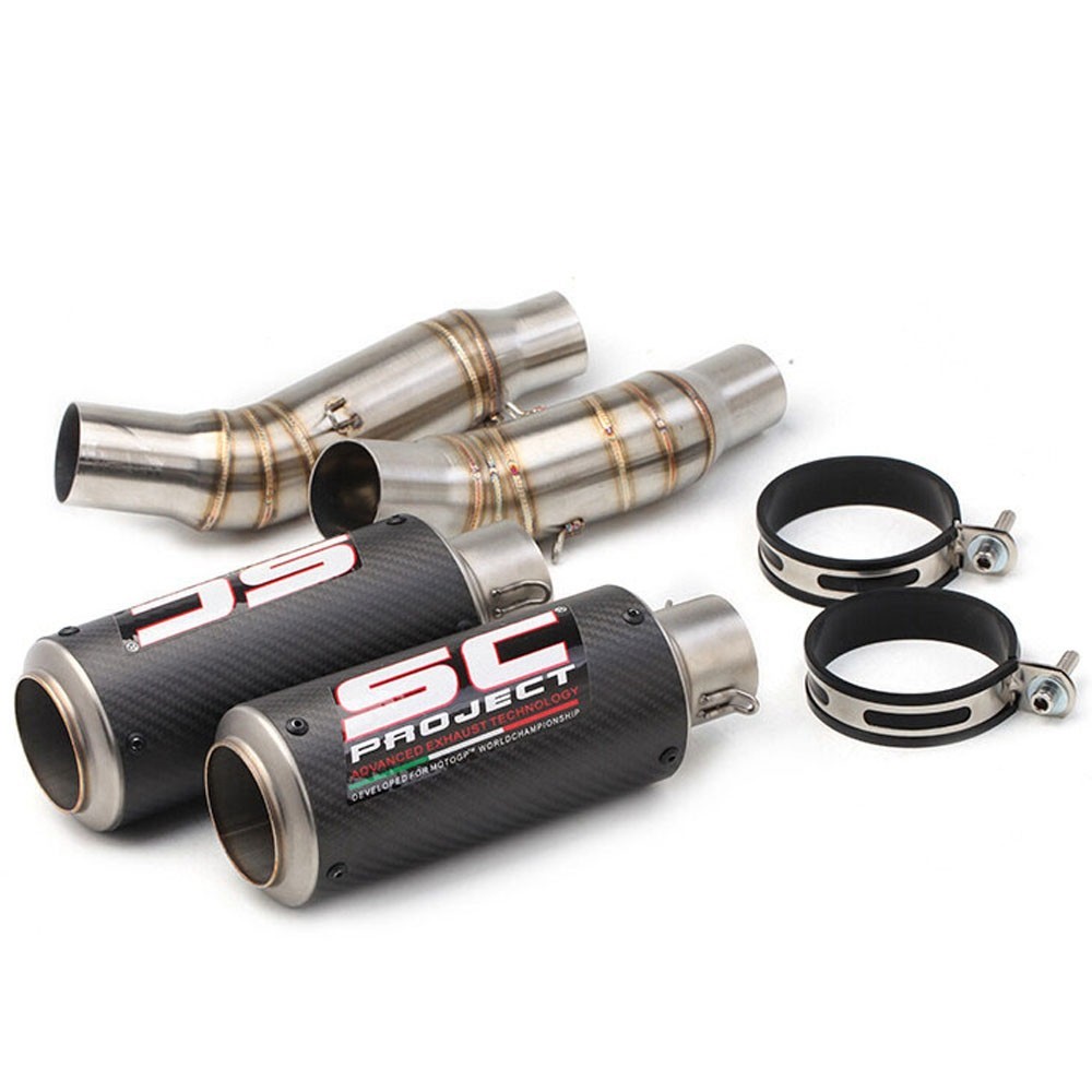(ซ้ายและขวา) สําหรับ Kawasaki Z1000 Z1000SX Ninja 1000 Z1000R 2007-2023 ท่อไอเสียรถจักรยานยนต์ SC กล