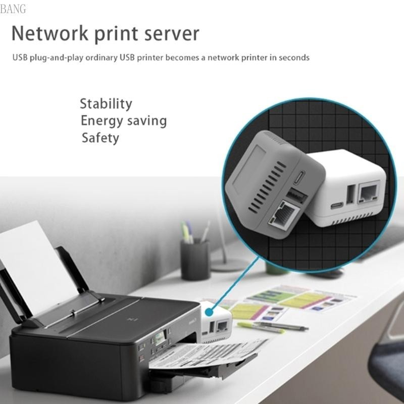 Bang Mini NP330 Cloud Printing Print Server สําหรับ USB 2 0 100MB LAN