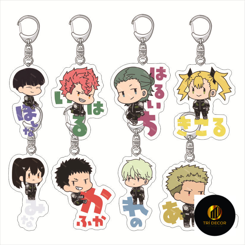 Kaijuu 8 Gou อะนิเมะพวงกุญแจผู้หญิง Kafka Hibino Reno Ichikawa อะคริลิคพวงกุญแจคนน่ารักพวงกุญแจจี้