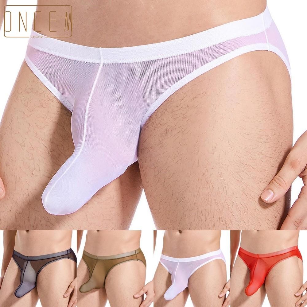 【Final Clear Out】Elephant Nose Seethrough Panties in Mesh Fabric for Men Briefs Underwear