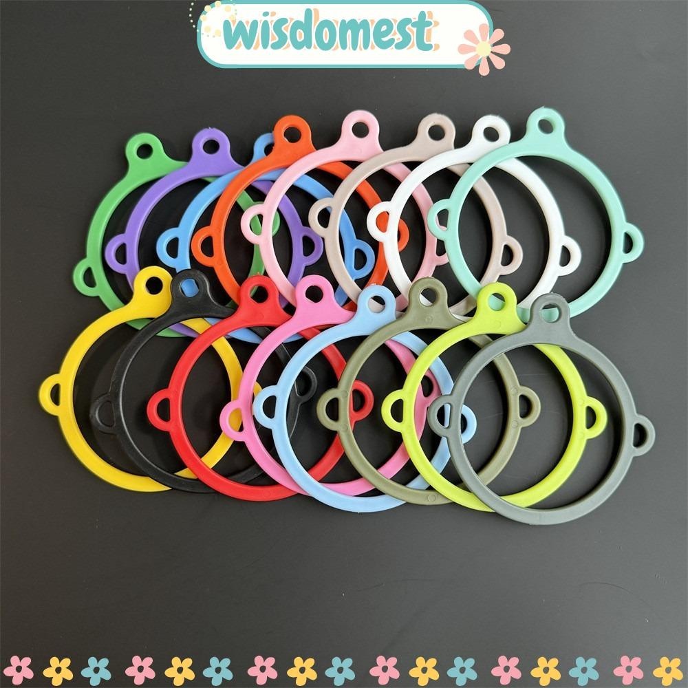 Wisdomest Aquaflask Holder, DIY Decor เหมาะกับปากกว้าง 12-64oz ขวดน้ําแหวนพลาสติก,แฟชั่น Aquaflask อุปกรณ์เสริม 3-HOLE Non-slip Aquaflask Handle Strap