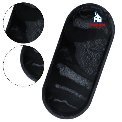 รูปไข่เคาน์เตอร์ซิลิโคนถาดซิลิโคนถาดแบนเคาน์เตอร์ตู้ทําสบู่ถาดน้ําหอมแชมพูตู้ทําสบู่ถาดเก็บอุปกรณ์ครัว - รูปที่ 6