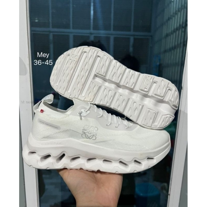 ลดสุดอลัง⚡ รองเท้าผ้าใบ ใส่ใส่ได้ชายหญิงL0ewe Cloud tilt งานเทียบ1:1 (ไซส์ ปกติ 36-45 พร้อมส่ง) ภาพถ