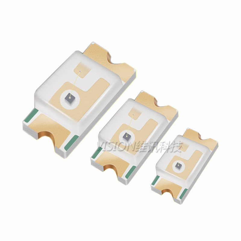 (10 pcs) LED SMD ไดโอดเปล่งแสง 0402 0603 0805 1206 สีแดงสีฟ้าสีเหลืองมรกตสีส้มสีขาวโคมไฟ
