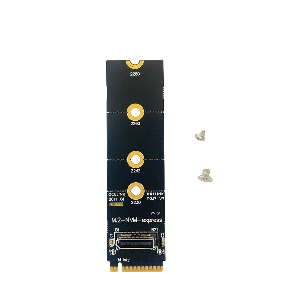 Xt-xinte สําหรับ M.2 NVME ถึง Oculink หญิง DOCK SFF-8612 อะแดปเตอร์ PCI-E X4 อะแดปเตอร์การ์ดสนับสนุน DOCK-OC4 สําหรับ 2.5 นิ้ว NVME U.2 (SFF 639)