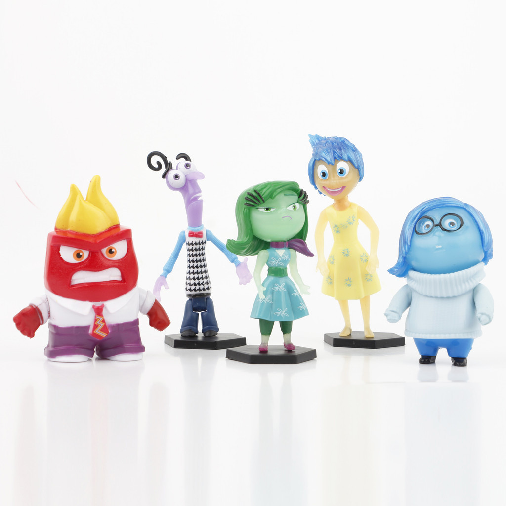 Bx 5pcs Inside Out 2 Action Figure Joy Sadness Anger Disgust Fear ตุ ๊ กตาของเล ่ นสําหรับเด ็ กของขวัญคอลเลกชัน