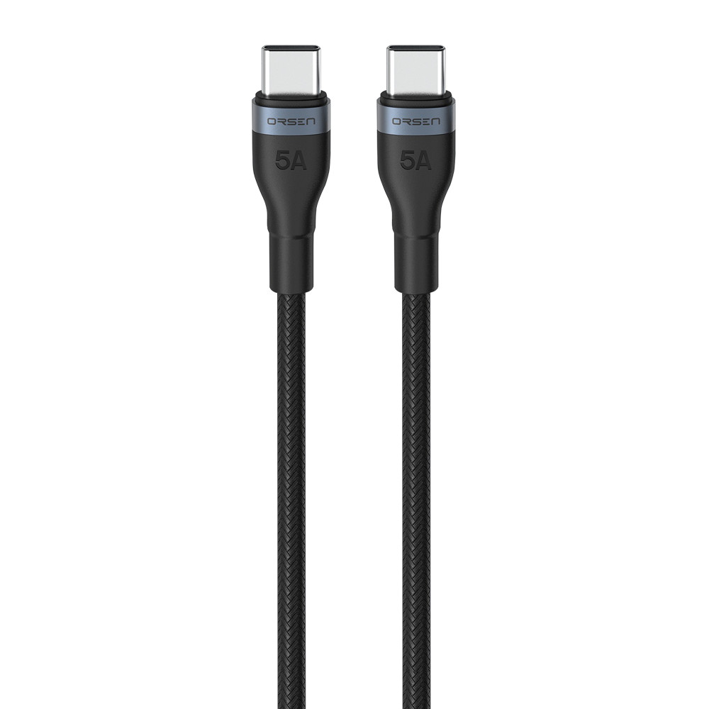 Orsen by Eloop S6 สายชาร์จเร็ว PD 100W Type C to Type C ยาว 1.5 ม. Data Cable ของแท้ 100%