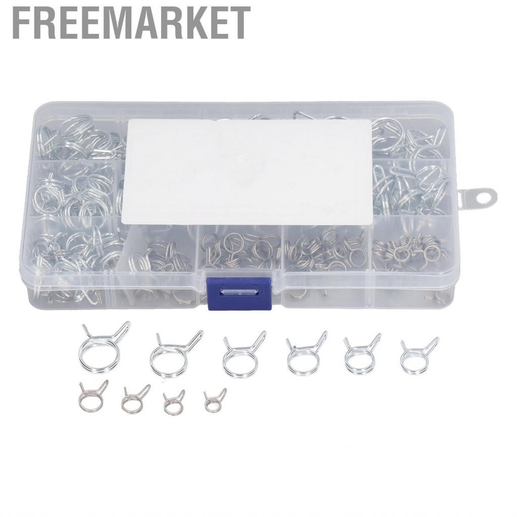 Freemarket 150PCS Irrigation Hose Clamp Double Wire With Storage Box For Drip