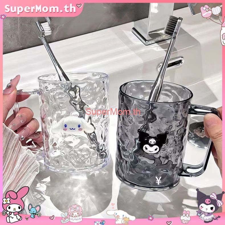 Sanrio แก้วน้ําพลาสติก แบบพกพา สําหรับใส่น้ํายาบ้วนปาก แปรงสีฟัน Kuromi Cinnamoroll Pochacco【พร้อมส่ง】