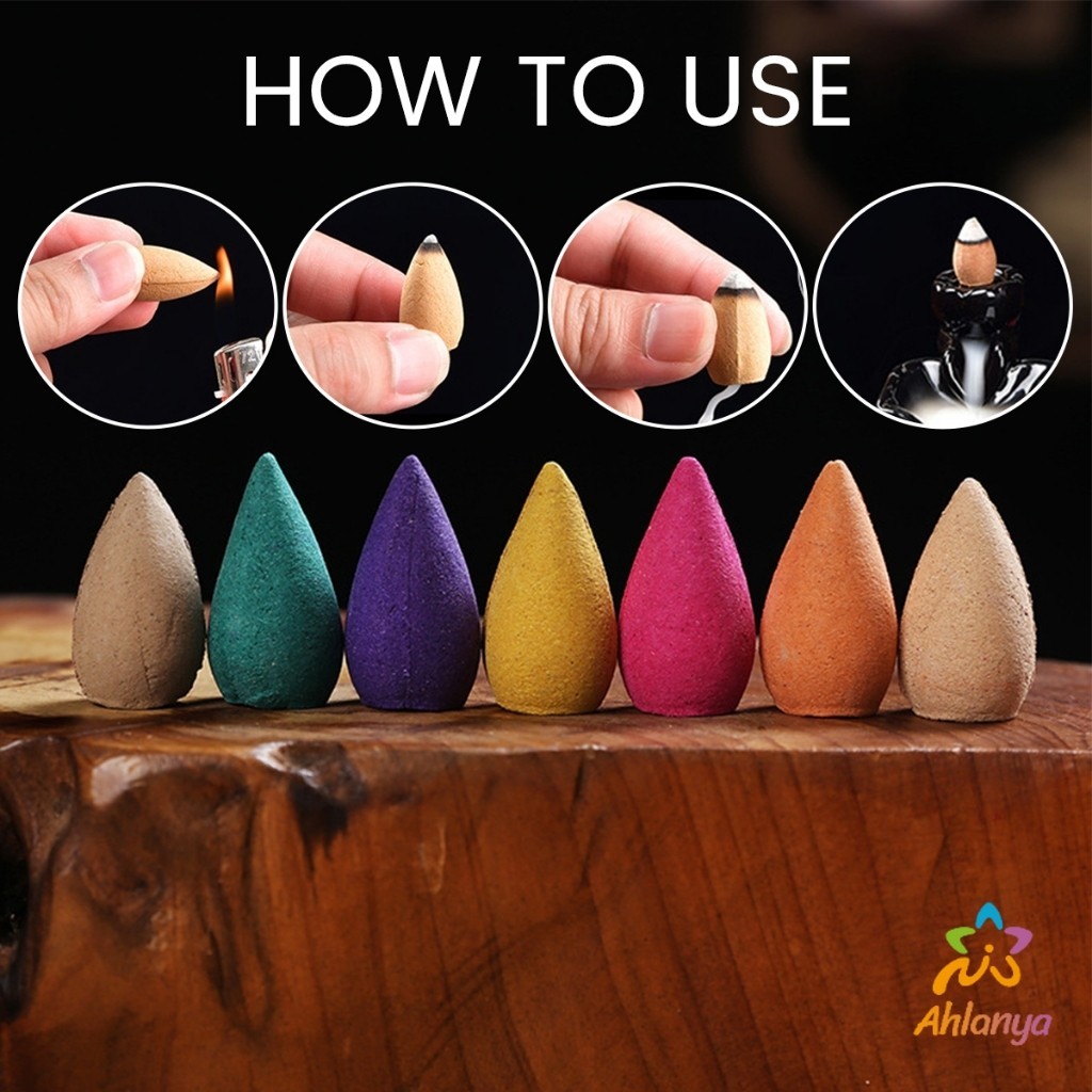 Ahlanya กำยานหอม คละกลิ่น กำยานควันน้ำตก คุณของกำยานมีกลิ่นหอม Incense - รูปที่ 6
