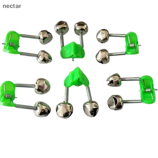 TAR 10 ชิ้นตกปลากัด Al เบ็ดตกปลา Stalk Bells Clamp Tip เบ็ดตกปลา Rod N