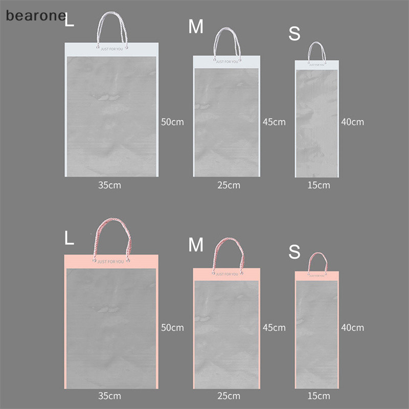 <bearone > 10 ชิ ้ นถุงบรรจุดอกไม ้ โปร ่ งใสช ่ อดอกไม ้ ถุงของขวัญตกแต ่ งดอกไม ้ Nice