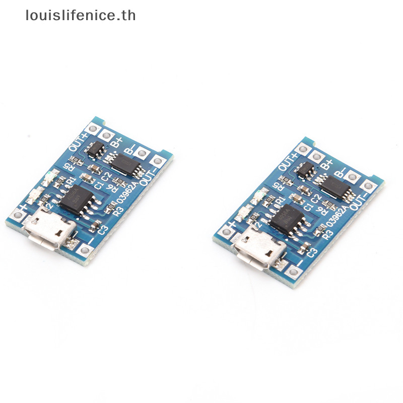 Lnth 2PCS TP4056 5V 1A USB 18650 แบตเตอรี่ลิเธียมโมดูลป้องกันบอร์ด
2pcs TP4056 5V 1A USB 18650 Lithi