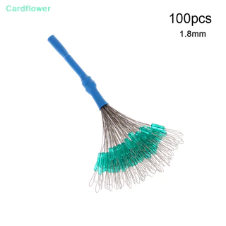 <Cardflower> 100 ชิ้น S/SS/SSS/M/L/LL Anti-wrap Beans Float ตกปลา Bobber ซิลิโคน Stopper Space Bean Connector สายตกปลา Tackle บนขาย
