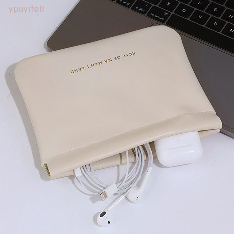 [YPU] Self-phored-fonder กระเป๋าใส่เหรียญแบบพกพาผ้าอนามัย Sundry Cosmetic Mini Storage Bag Minimalist Lip Pouch ม.ค.นคอเต่า combed ป.