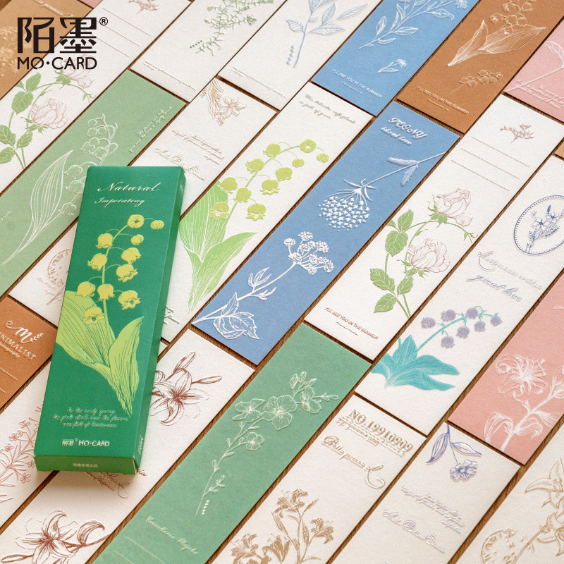 20 ชิ้น/กล่องธรรมชาติธีมกระดาษบุ๊คมาร์คสําหรับหนังสือคนรัก Boxed Bookmarks ชุด Relievo กระดาษบุ๊คมาร์คของขวัญสําหรับคริสต์มาสวันวาเลนไทน์ Writers ครูเพื่อนหนังสือคนรัก Reader