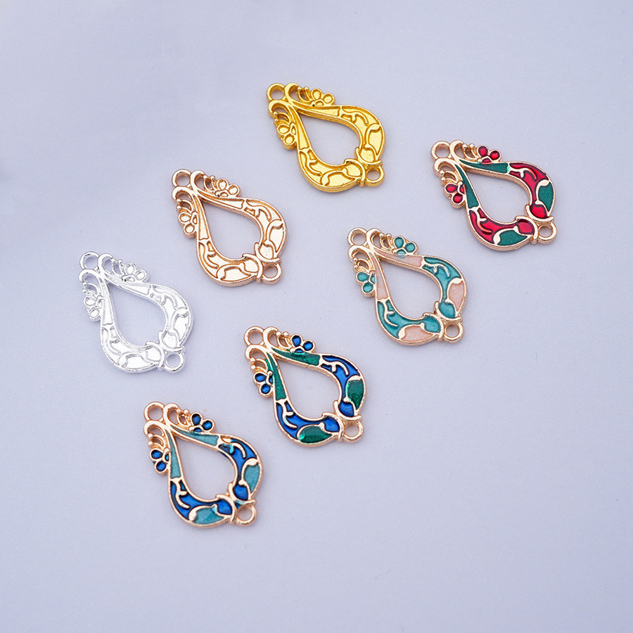 20ชิ้นโบราณกลวงจี้อุปกรณ์เสริมทําเองเครื่องประดับต่างหูอุปกรณ์เสริมพู่จี้ขายส่ง
