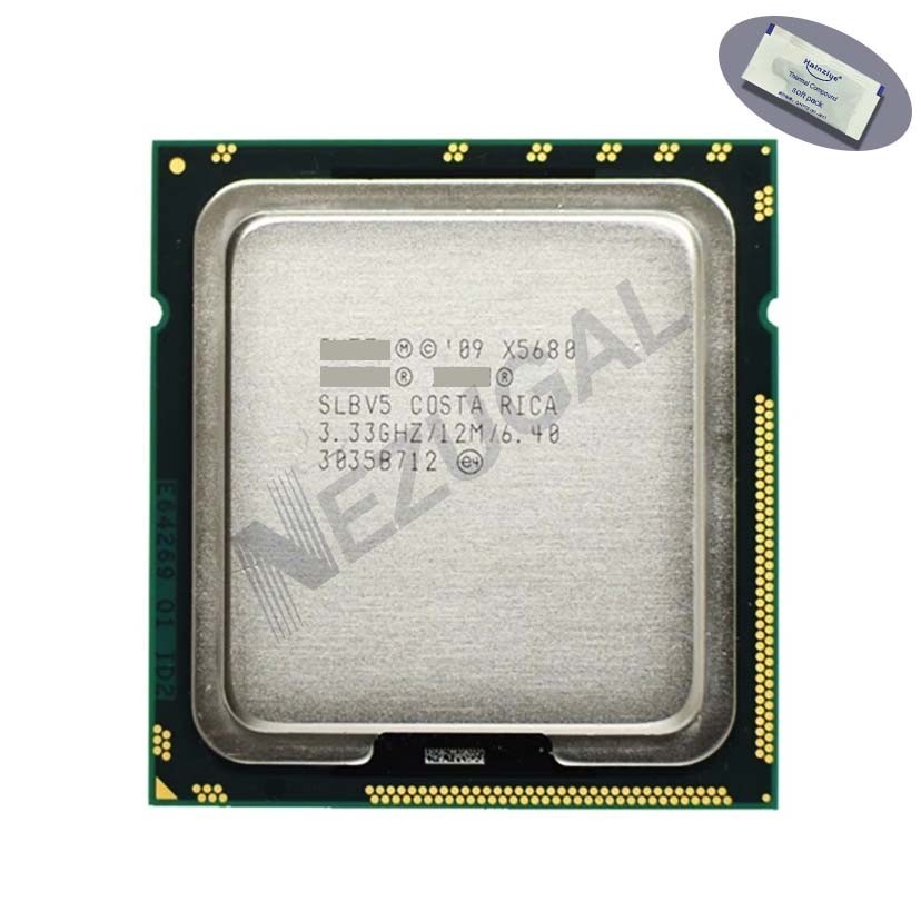 X5680 SLBV5 3.33 Ghz Six Core 12M 130W LGA1366 โปรเซสเซอร์ CPU