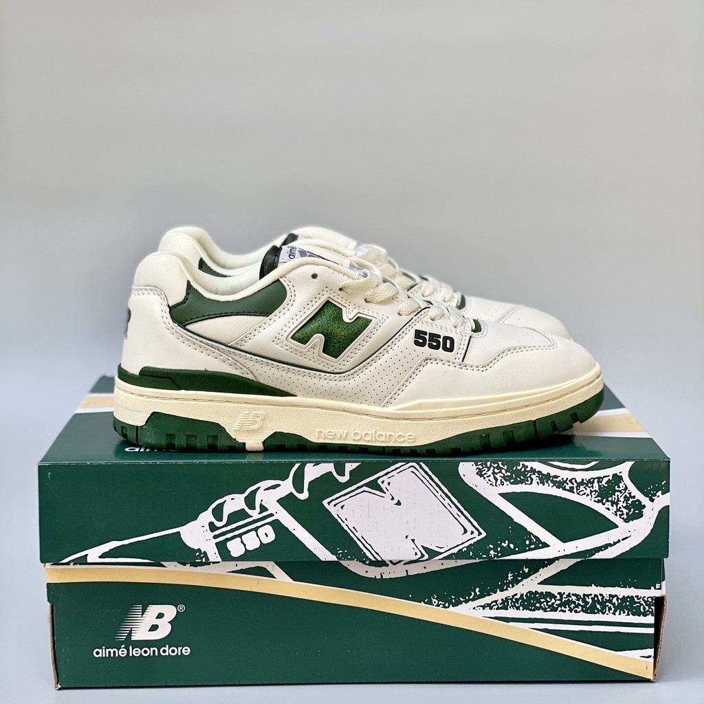 แฟชั ่ น Green/New Balance Shoes 550 รองเท ้ าผ ้ าใบ New Balance