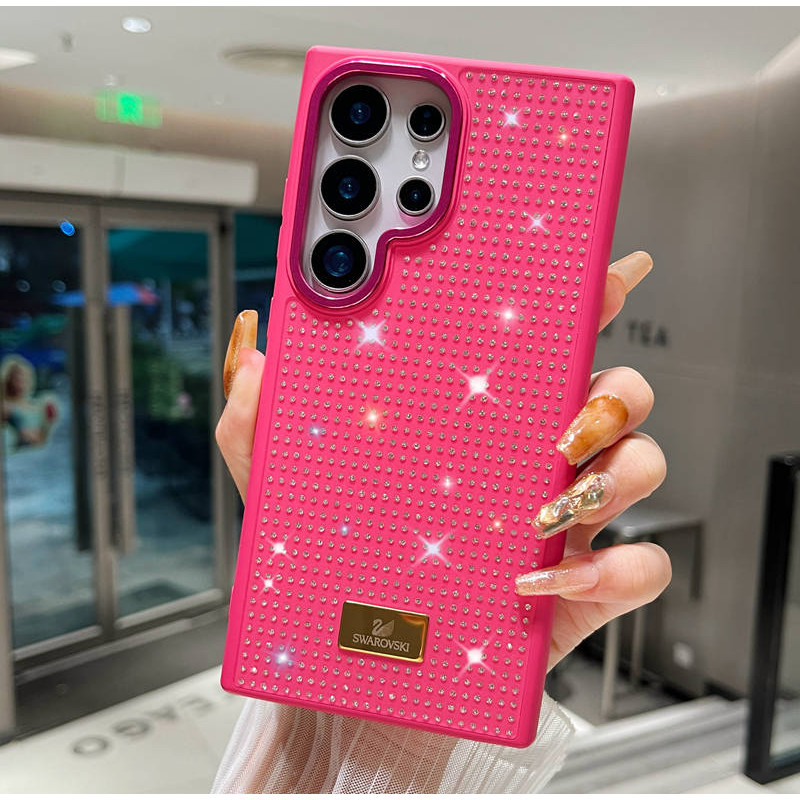 ยี่ห้อใหม่แฟชั่น Rhinestone สําหรับ Samsung Galaxy S24 UItra S24 S24 + S23 UItra ซิลิโคนกันกระแทกเคสโทรศัพท์