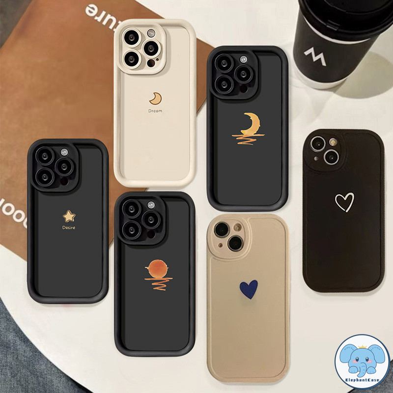 เคสคู่รักลายการ์ตูนซันน่ารักมูนสตาร์ Redmi 10A 9A 13C 9T 9 12C 12 A1 9C NFC 10 10C Note 10 11 12 13 8 9 Pro 10s 11s
