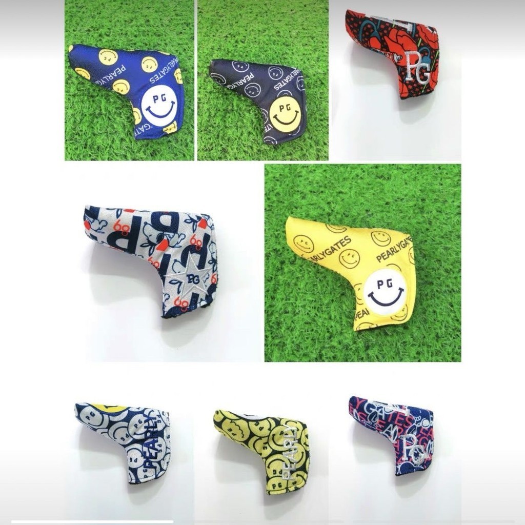 Golf Material ปัก Iron Cover stock 
ผ้าไนลอน สินค้าใหม่ ผ้าคลุมพัตเตอร์ Straight PEARLYGATES Golf PG