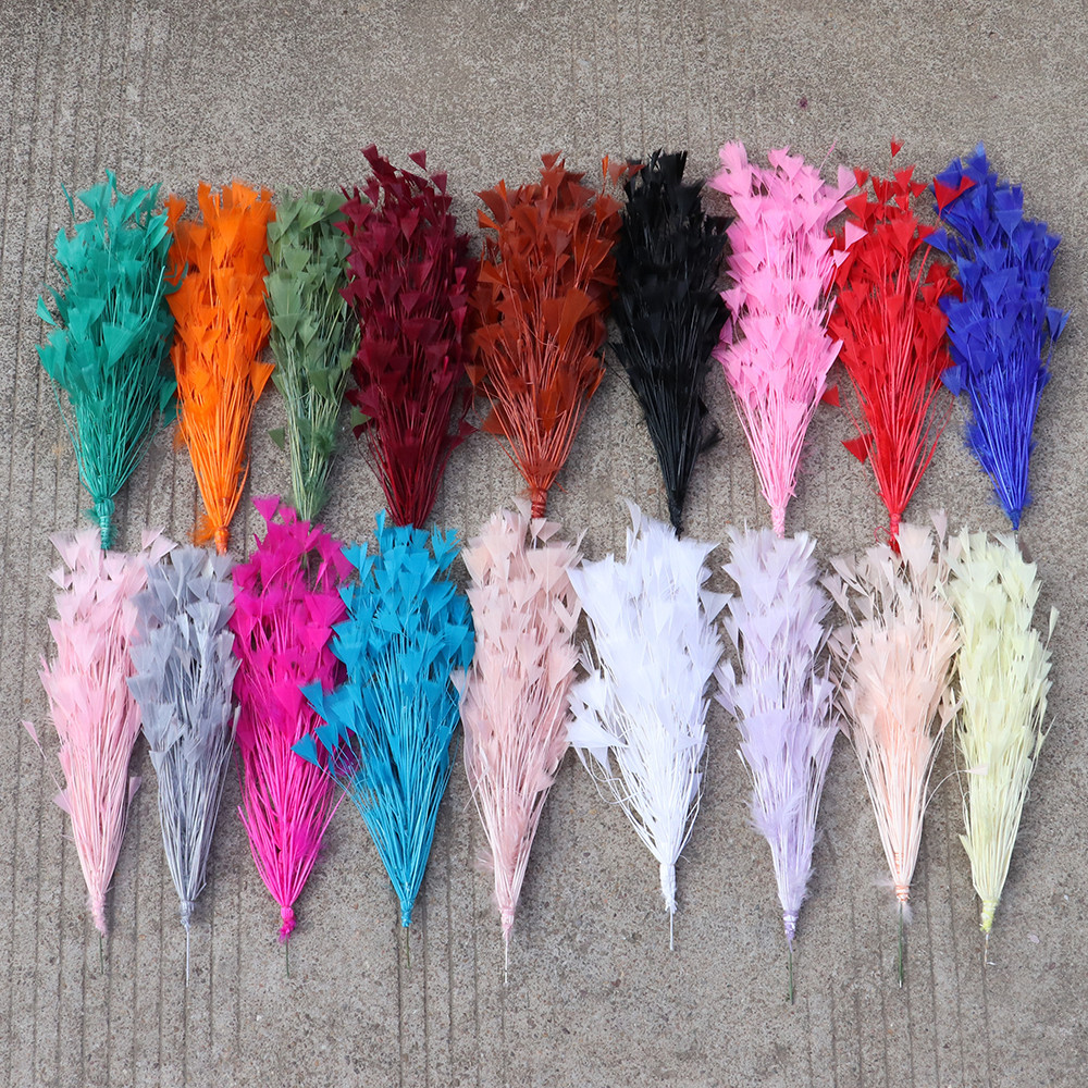 คุณภาพสูงตุรกี Feather ดอกไม ้ 25-30 ซม.สําหรับงานแต ่ งงาน Headdress Handwork อุปกรณ ์ เสริมหัตถกรรม Plumes Decor ขายส ่ ง