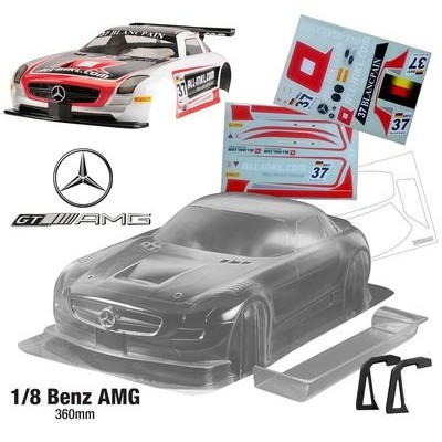 1/8 GT Ping Sports Car Shell Benz AMG Benz Jingshang GT2 AMG GT8L GT8LE แกน 360mmPC Shell