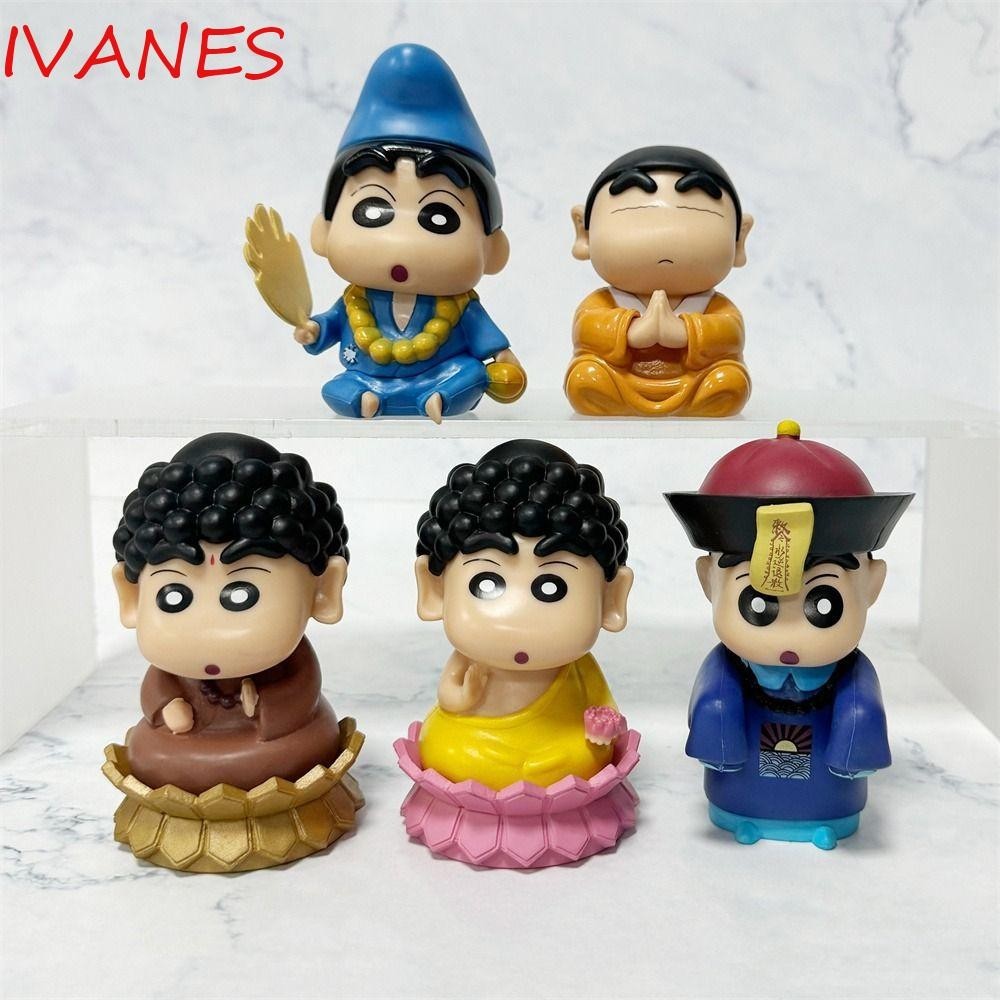 Ivanes Shinnosuke Nohara Figure, การ ์ ตูนของเล ่ น Crayon Shin-Chan Figure,, ของขวัญวันเกิดอะนิเมะ Cos Lord Buddha 10 ซม.คอลเลกชัน