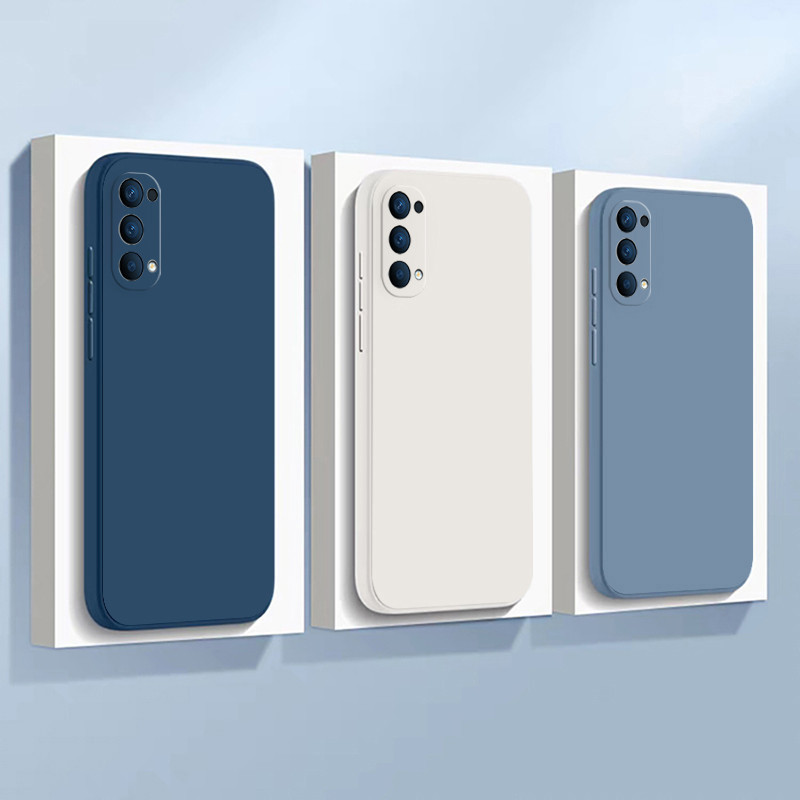 เคส OPPO A54 5G OPPO A74 5G กรณีโทรศัพท์มือถือสีทึบ เลนส์กล้องป้องกันเต็มรูปแบบกันกระแทก TPU Jelly Soft Case C7K