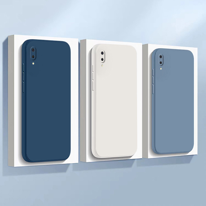เคส VIVO Y91C VIVO Y1S VIVO Y91i VIVO Y93 กรณีโทรศัพท์มือถือสีทึบ เลนส์กล้องป้องกันเต็มรูปแบบกันกระแทก TPU Jelly Soft Case C7K