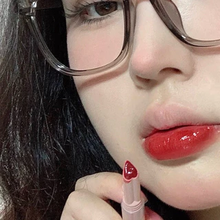 L-31🌟Gege Bear Mirror Gloss Jelly ลิปสติก ลิปกลอสเจลลี่ รูปหัวใจ ให้ความชุ่มชื้น กันน้ำ ติดทนนาน มีให้เลือก 6 สี