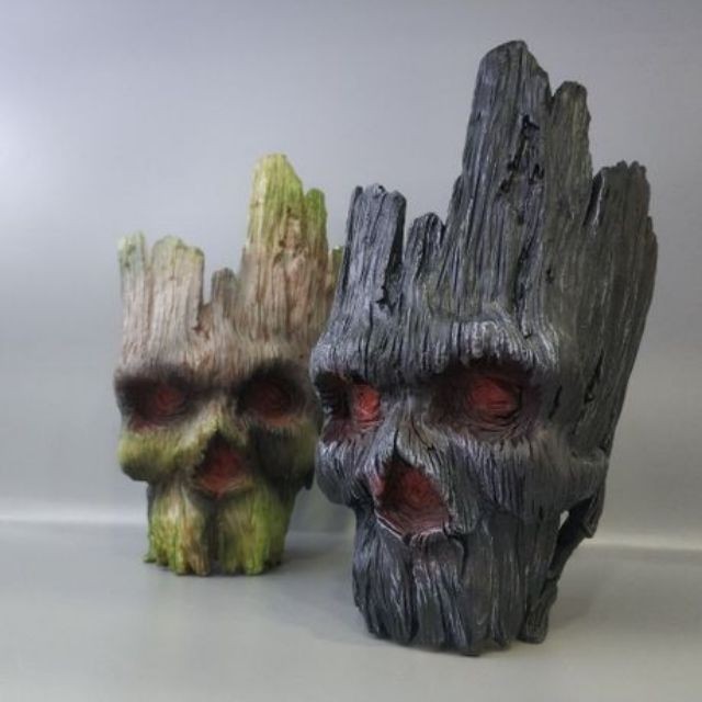 กระถาง/ที่ใส่ปากกา พร้อมส่งในไทย หัวกระโหลก groot
