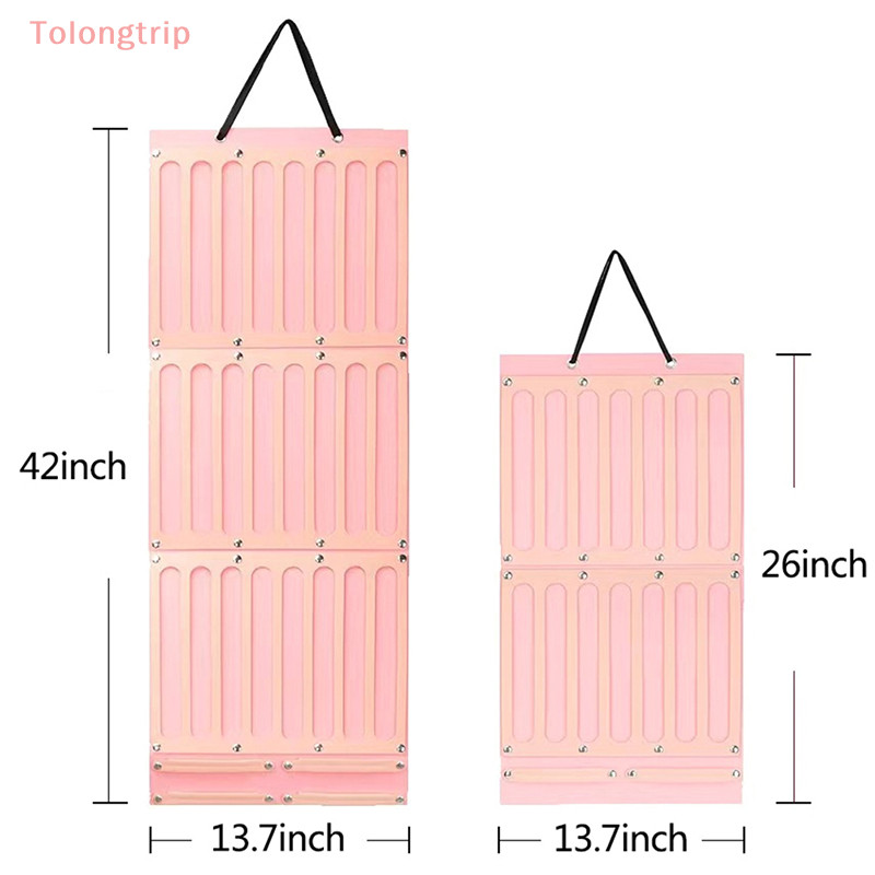 Tolongtrip>ที่ใส่โบว์ผมความจุขนาดใหญ่กิ๊บติดผมไม้แขวนเสื้อเครื่องประดับผมเด็กที่เก็บจอแสดงผลสําหรับเด็กพร้อมตะขออย่างดี