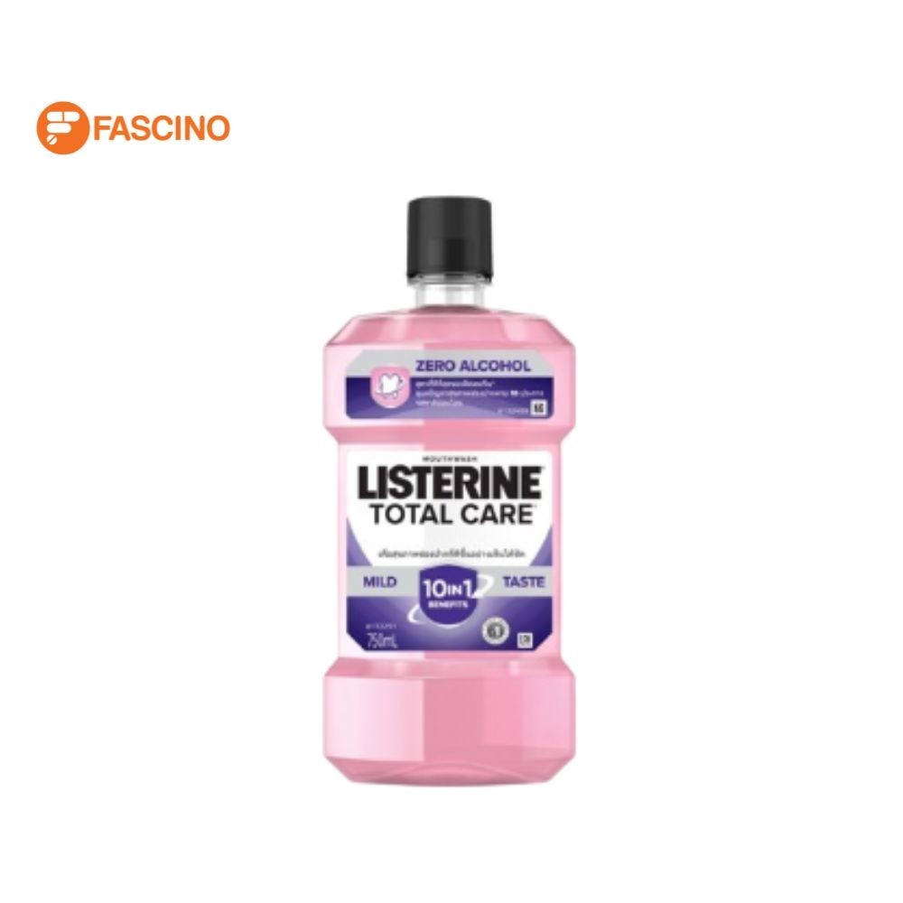 LISTERINE Mouthwash - Total Care 10IN1 Zero Alcohol น้ำยาบ้วนปาก 0% แอลกอฮอล์(750ml.)