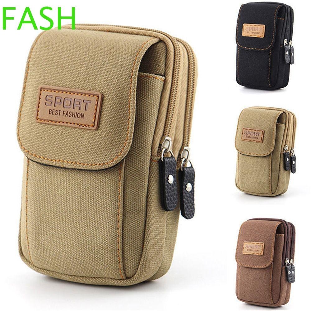 Fash กระเป๋าโทรศัพท์มือถือ Camping Universal กลางแจ้งเอวแพ็คผู้ชายโทรศัพท์กระเป๋าเข็มขัดเอวกระเป๋าโทรศัพท์มือถือกระเป๋า