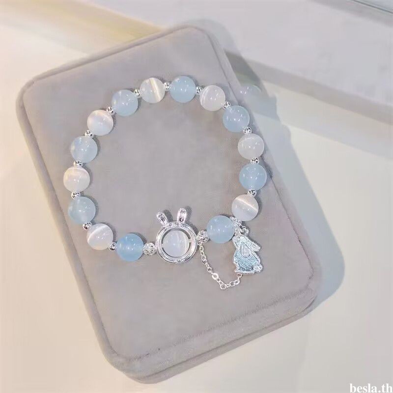 besla.thCat Eye Stone สร้อยข้อมือสัตว์ Ins Niche Design Lucky สร้อยข้อมือของขวัญเพื่อนที่ดีที่สุด