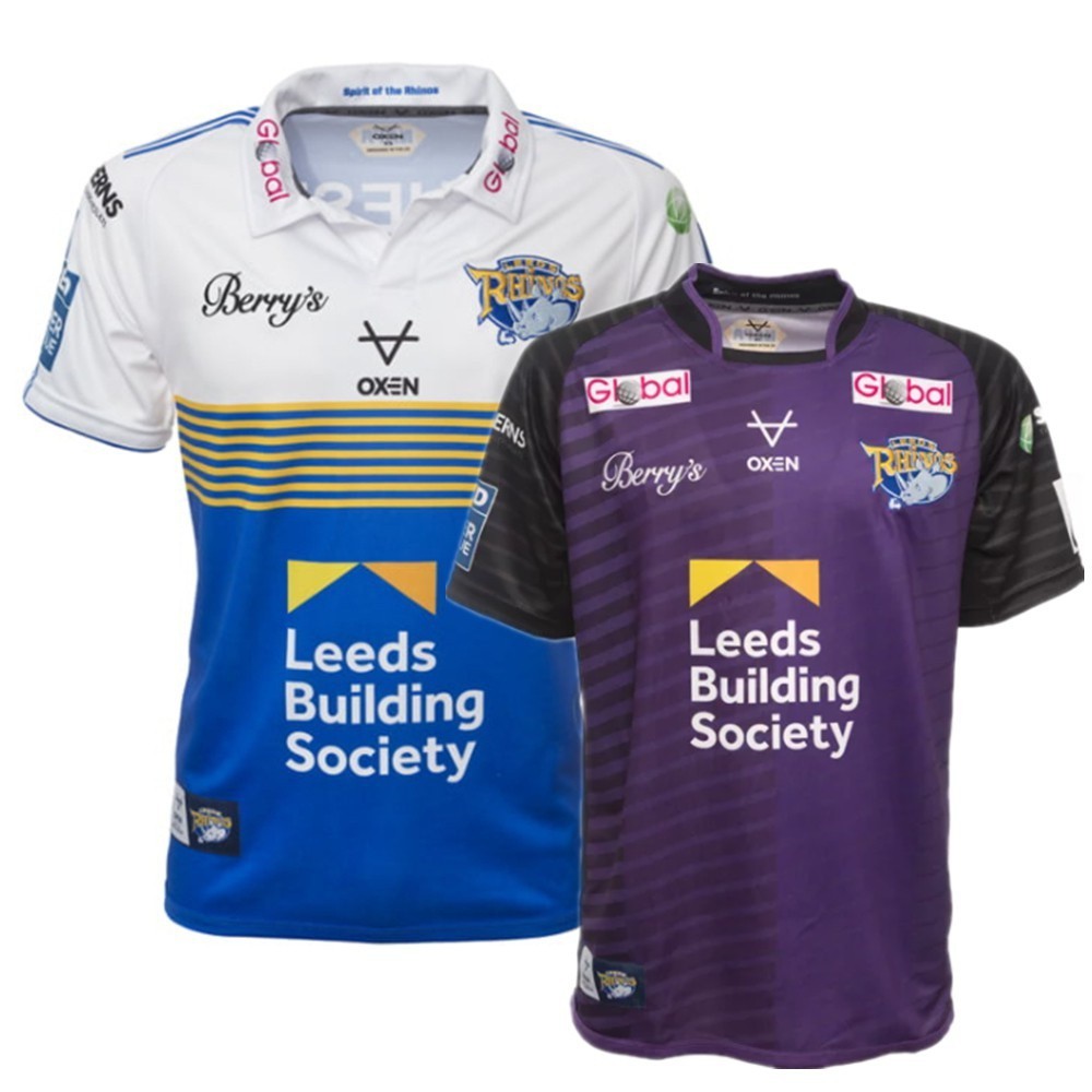 2021 LEEDS RHINOS เสื้อเยือนเหย้า เสื้อ RUGBY Ireland Jersey